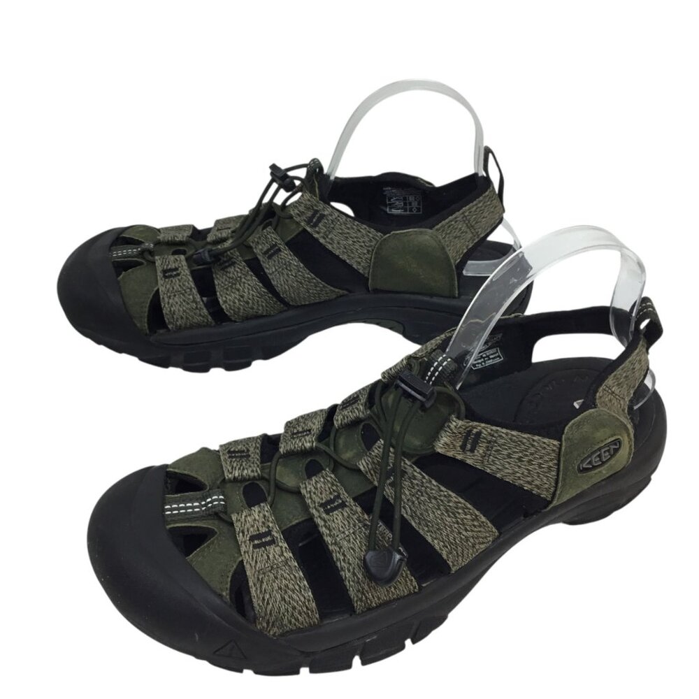 Keen Mens 11.5 Newport H2 Sandals Olive Green Washable Outdoor Hiking Shoes